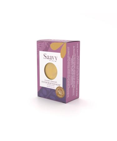 Saavy Naturals Lavender Chamomile All-Natural Soap Bar 5oz (Pack of 2) - Buy Online on GoSupps.com