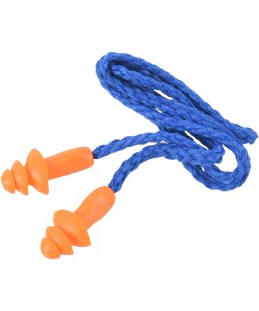 Mautacly 10 Pcs Silicone Soft Ear Plugs - Hearing Protection With Cord - Noise Reduction for Work Home Sleeping Blue Orange - Buy Online on GoSupps.com
