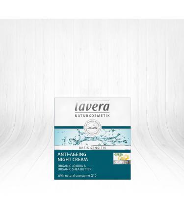 Lavera Natural Anti-Aging Night Cream for Sensitive Skin - Lightweight & Fast-Absorbing | Softer Smoother Younger Complexion - 1.6 oz - Shop Internationally - Buy Online on GoSupps.com