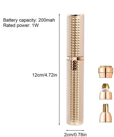 demaxiyad Facial Hair Removal for Women Facial Hair Removal Eyebrow Shavers Safe Efficient Electric Trimmers Electric Shavers Portable Gold - Buy Online on GoSupps.com