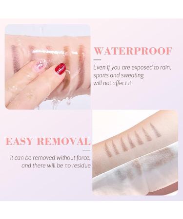 Lightsbetter Waterproof Brow Pen Lightsbetter Microblading Eyebrow Pencil 4 Tipped Precise Brow Pen Natural Brow Eyebrow Pen Long Lasting Eyebrow Pencil Waterproof (Dark Brown*2) - Buy Online on GoSupps.com