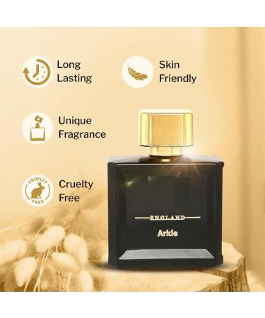 Arkle Amber Woody Spray | Perfume for Men | Crisp Refreshing Woody Notes with Cinnamon & Nutmeg | 100ML | Long Lasting Eau De Parfum - Buy Online on GoSupps.com