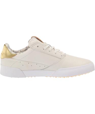 adidas Women's Adicross Retro Spikeless Golf Shoes - White Tint/Pulse Amber - Size 8.5 - Buy Online on GoSupps.com