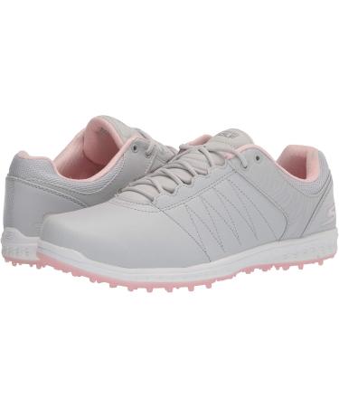 Skechers Women's Go Golf Pivot Spikeless Golf Shoe - 39.5 EU - Light Grey Pink | International Shipping Available - Buy Online on GoSupps.com