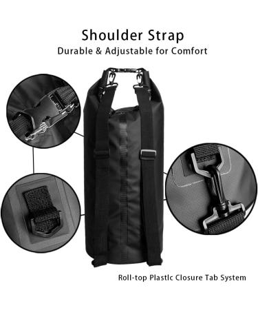 Bear Outdoor Dry Sack/Floating Waterproof Bag 2L/5L/10L/20L/30L for Boating  Kayaking  Hiking  Snowboarding  Camping  Rafting  Fishing and Backpacking Black 10L - Buy Online on GoSupps.com