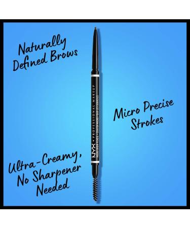 NYX Micro Brow Pencil Doppelpack - Vegan Ash Brown Double-Sided with Lifting Pencil & Brush | International Shipping Available - Buy Online on GoSupps.com