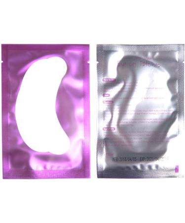 Arison Lashes Eye Gel Pads - 50 Pairs | Lint-free Under Eye Patches for Eyelash Extensions | Smooth Front & Collagen Back | Purple - Buy Online on GoSupps.com