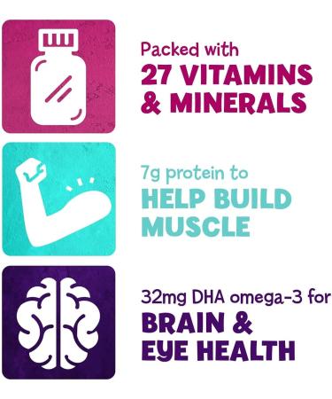 PediaSure Grow & Gain Kids Protein Shake with Fiber, Immune Support, and DHA Omega-3 Chocolate Flavor, 24 Count - Buy Online on GoSupps.com