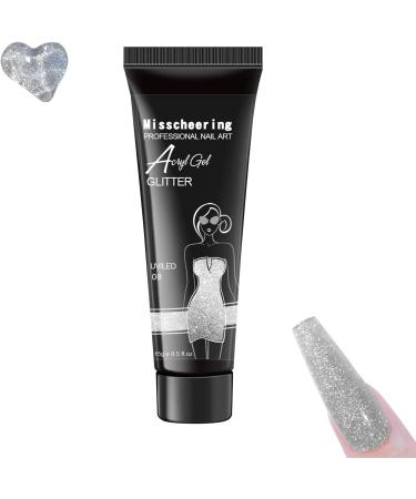 Extension Nail Gel - 15ml LED Hard Gels Builder Glitter Nail Extension Gel Nail Strengthen Nail Glue Gel Art Manicure Easy at Home Nanyaciv 08 - Buy Online on GoSupps.com