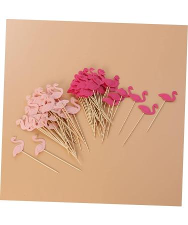 TIDTALEO 100 Pcs Cupcakes Decorative Drink Sticks Wedding Dessert Picks Birthday Food Picks Animal Cupcake Picks Cocktail Party Picks Flamingo Toothpicks Food Decor Pastry Party Supplies - Buy Online on GoSupps.com