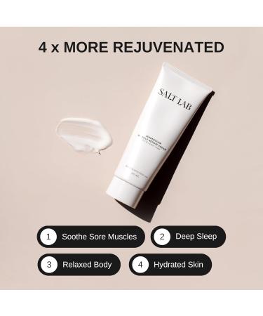 Salt Lab Magnesium Lotion Muscle Repair Cream with Shea Butter for Muscle & Joint Pain Relief, Lightweight Non-Greasy Formula, Scented with Essential Oils, 100 mL - Buy Online on GoSupps.com