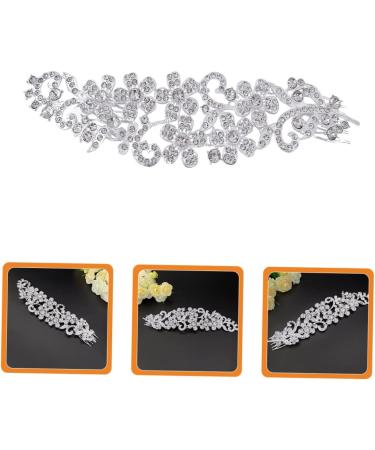 Beaupretty crystal hair comb Bride Rhinestone Hair Comb Flower Hair Bride Wedding Hair Comb Bride Headpieces bridal rhinestone hair accessories pearl brooch Wedding dress flowers Zinc alloy - Buy Online on GoSupps.com