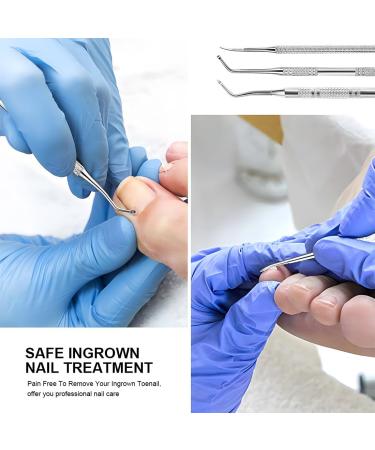 Set of 4 Ingrown Toenails Set Ingrown Toenails File & Lifter Kit Ingrown Toenails Toenails Toenails Tool Stainless Steel Professional Manicure & Pedicure Nail Care Set - Buy Online on GoSupps.com