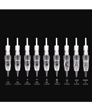 10PCS M3 Needle Cartridge with Safety Membrane for Intelli i2 Lady Arrow & Meraki Tattoo Brows Machine - 3RL (Pack of 10) - Buy Online on GoSupps.com