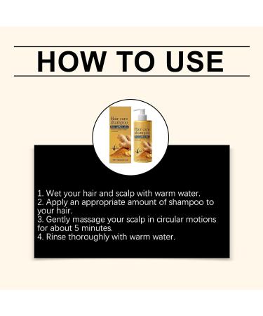 XINRAN Ginger hair care shampoo nourishing hair care shampoo dry scalp soothing rinse oil control rinse smoother stronger roots silky Suitable for all hair types 2 pieces - Buy Online on GoSupps.com