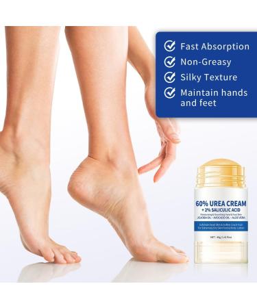  SONGVISON Urea Foot Cream 60% 2025 New Foot Cream for Cracked Heel and Dry Skin Urea Lotion for Deep Hydration Remove Callos Nourish Soften 40g - Buy Online on GoSupps.com