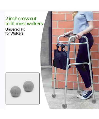 Plauauyt 2 PCS Precut Walker Tennis Ball for Furniture Legs and Floor Protection Heavy Duty Long Lasting Felt Pad Covering Grey - Buy Online on GoSupps.com