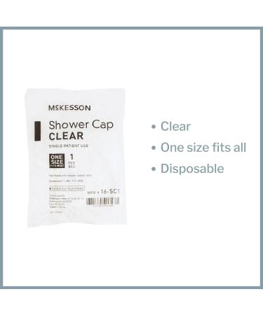 McKesson Shower Cap 200 Count - Clear, Disposable, One Size Fits Most - Buy Online on GoSupps.com