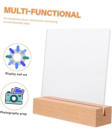 ULTECHNOVO Nail Display Board Diy Display Practice Stands Tips Fake Nails Nail Stand for Nails Art False Holder Nail Art Design Display Emblems Name Card Stand Small Manicure Acrylic The Sign - Buy Online on GoSupps.com