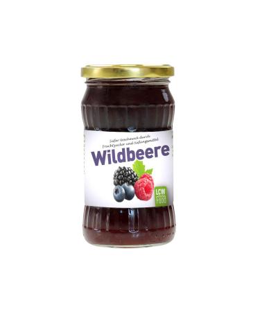LCW Wild Berry Fruit Spread with Fructose & Sweeteners - 340g Glass Jar | International Shipping Available - Buy Online on GoSupps.com