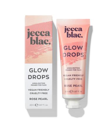 Jecca Blac Glow Drops, Skin Primer, Lightweight Formula for Longlasting Base Makeup, Vegan & Cruelty Free, Gender Neutral & LGBTIQA+ Inclusive Make Up - Rose Pearl