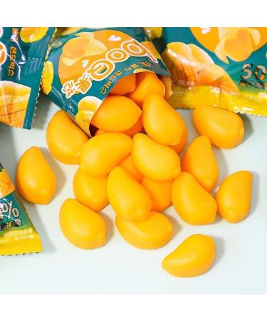 Peeled Mango Soft Candy Fruit Juice Fudge Gummies Sweet Snacks 50% Fruit Juice Content Wedding Candy Children's Candy Snack Gift Pack Pastries Cute Candy Chinese Convenient Food (1000g) - Buy Online on GoSupps.com