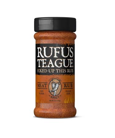 Rufus Teague - Spicy Meat Rub - Premium BBQ Rub - 6.5oz Bottle 1 Pack