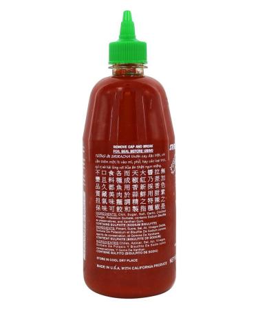 Huy Fong Foods Inc. Sriracha Hot Chili Sauce 28 oz - Authentic Thai Flavor - Buy Online on GoSupps.com