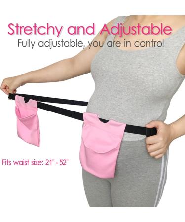 Breathable Drain Holder Pouch for Tummy Tuck & Mastectomy - Quick Dry Mesh Shower Bag for JP Drains & Bulbs - Pink Post-Surgery Belt Supplies - Buy Online on GoSupps.com