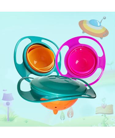 Buy Hojioesrd Universal Gyro Bowl - Innovative No-Spill & No-Tip Design for Babies | Removable Practical & Light Green - Buy Online on GoSupps.com