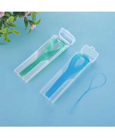 Buy WLLHYF Biodegradable Dental Floss Threader - 100 Count (2 Pack) for Braces Bridges & Implants | Deep Clean Nylon Loop Design - Buy Online on GoSupps.com