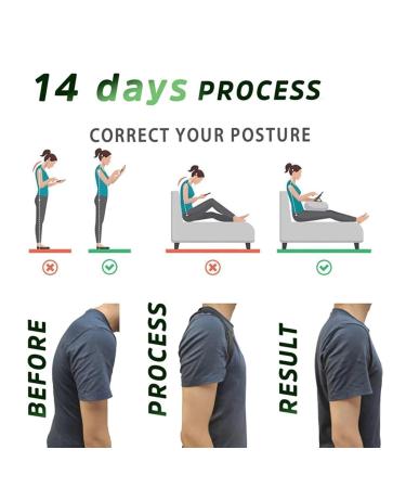 Posture Corrector Posture Corrector Back Brace Adjustable Posture Brace for Upper Back Shoulder Pain Relief Posture Trainer Support Brace (Black X) Better life Black V M - Buy Online on GoSupps.com