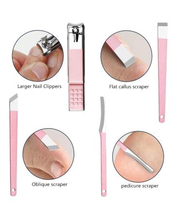 Aoyuele 18 in 1 Manicure Set: Stainless Steel Professional Grooming Kit for Pedicure and Nail Care - Rose Gold - Buy Online on GoSupps.com