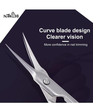 Inox Curved Blade Cuticle Scissors & Nipper Set for Nail & Beauty Grooming - Buy Online on GoSupps.com