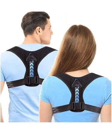 2Pcs Posture Corrector for Men and Women Spinal Support Back Brace Improve Bad Posture Back Shoulder Neck Pain Relief Adjustable Lumbar Shoulder Support Belt Strap Medium