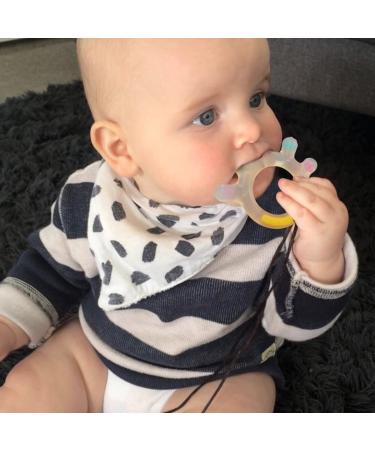 Haakaa Large Palm Baby Teething Toys | Food Grade Silicone Teethers for Babies | BPA Free Teething Relief Chew Toys (0-6 Months & 6-12 Months) - Buy Online on GoSupps.com