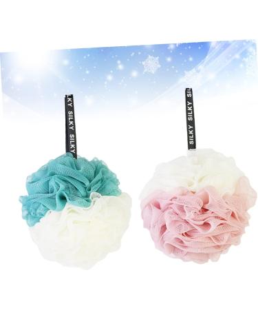 Angoily Shower Ball Mesh Sponge - 2pcs Large Bath Pouf for Women | International Shipping Available - Buy Online on GoSupps.com