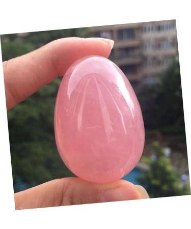 FRCOLOR Rose Crystal Egg - Healing & Chakra Balancing Stone | Polished Pink Egg Decor for Meditation & Gemstone Adornment - Buy Online on GoSupps.com