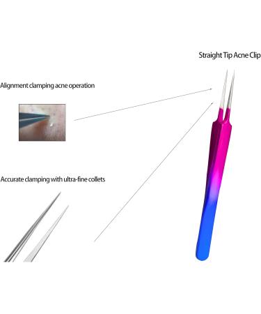 9PCS Blackhead Remover Tool Kit Professional Pimple Popper Tool -Treatment for Pimples Blackheads Blemish Zit Removing Forehead and Nose(Colorful) - Buy Online on GoSupps.com