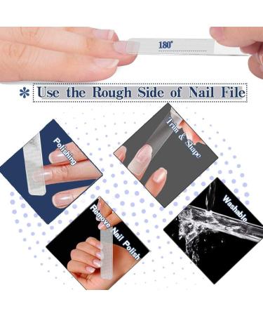 PrettyDiva Glass Nail Shiner - 2PCS Nano Glass Files and Buffer Set for Natural Nails - Crystal Clear Polisher for Adults & Kids - Buy Online on GoSupps.com