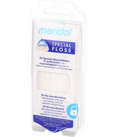 Meridol Special Floss - Fleece Threads 50 Pieces - Optimal Oral Care for All International Shipping - Buy Online on GoSupps.com