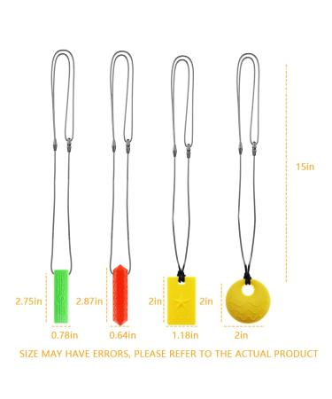 Kefu Colar Chain for Children | Sensory Silicone Bei ring for ADHD Teething Autism & Biting Needs | Speech Therapy Aid for Boys & Girls (5 Pack) - Buy Online on GoSupps.com