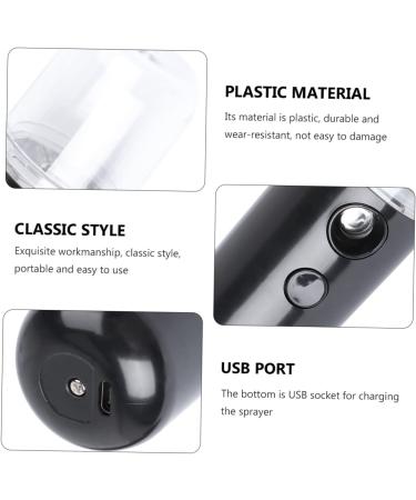 FOMIYES 1pc Plastic Humidifier Face Practical Steamer Facial Women Handy Usb Mist Multi-function Charging 14.5X4CM Black - Buy Online on GoSupps.com