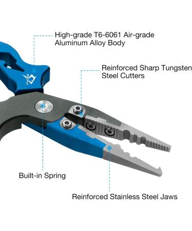 Piscifun Ultralight Aluminum Fishing Pliers with Tungsten Steel Cutters - Fish Hook Remover for Saltwater & Freshwater Fishing - Buy Online on GoSupps.com