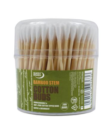 Quest 200 Cotton Buds (Bamboo Stem) - Buy Online on GoSupps.com