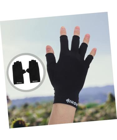 Healeved 4 Pairs Uv Gloves Fingerless Gloves Manicure Gloves Nail Art Skin Care Supply Cooling Gloves Girls Uv Shield Gloves Sun Protective Gloves Point Fingers Women's Nail Polish Fabric - Buy Online on GoSupps.com