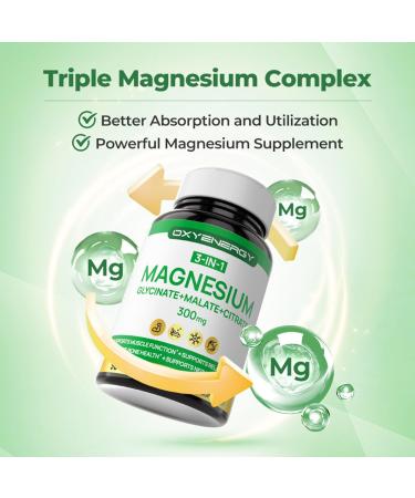 OxyEnergy NAD Supplement Anti-Aging & Cellular Renewal 28 Packets & Triple Magnesium Complex Magnesium Glycinate 300mg 90 Capsules - Buy Online on GoSupps.com