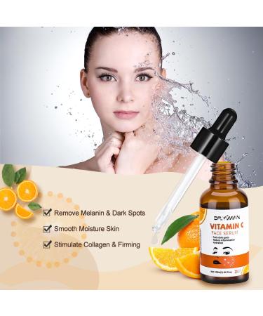 Buy Vitamin C Serum for Face - Brightening Anti-Aging Acne & Dark Spot Treatment | 30ml Moisture Facial Serum - Buy Online on GoSupps.com