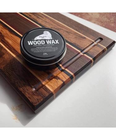 Walrus Oil Wood Wax 3 oz Can - FDA Food-Safe Cutting Board Wax and Cream - Buy Online on GoSupps.com