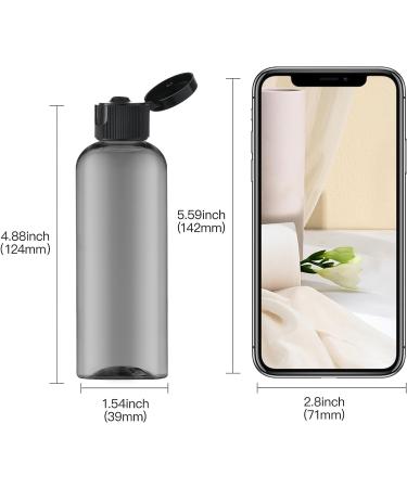 TOUREAL 100ML Travel Bottles Set - 5 Empty Plastic Cosmetic Bottles with Funnel & Flip Cap | Ideal for International Shipping - Buy Online on GoSupps.com